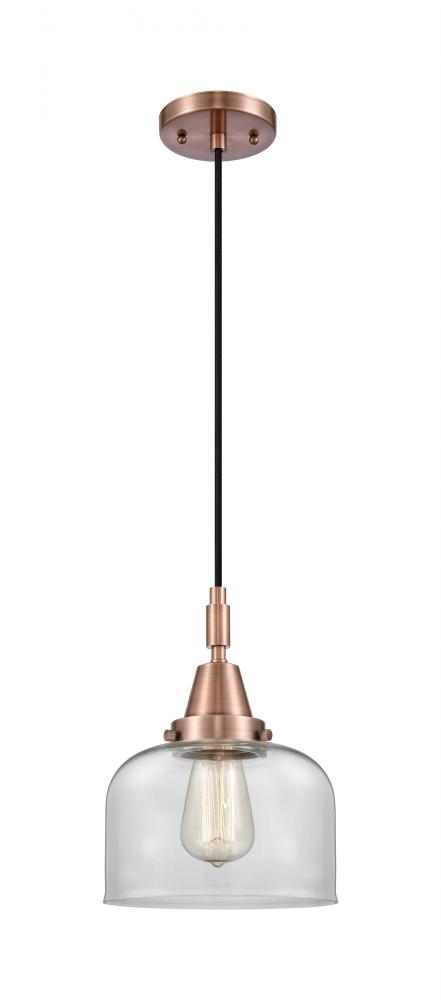 Bell - 1 Light - 8 inch - Antique Copper - Mini Pendant
