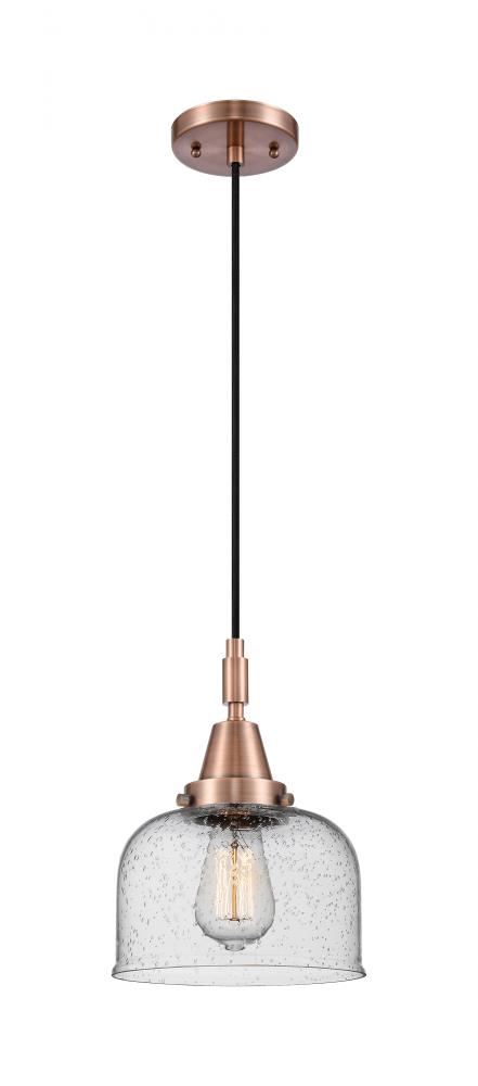Bell - 1 Light - 8 inch - Antique Copper - Mini Pendant