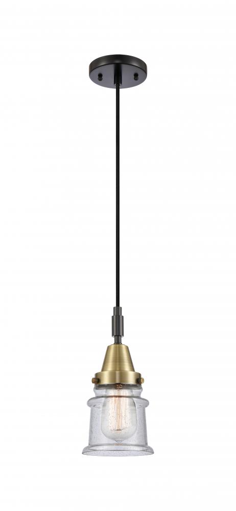 Canton - 1 Light - 7 inch - Black Antique Brass - Mini Pendant