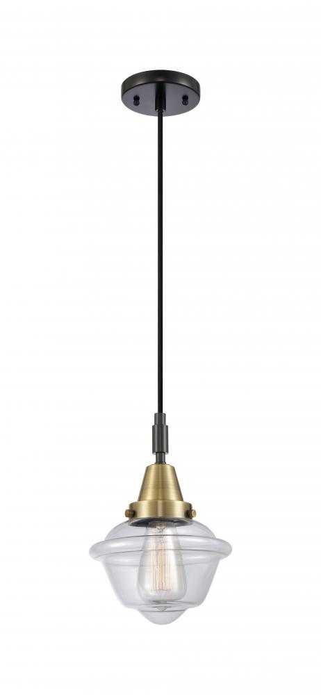 Oxford - 1 Light - 8 inch - Black Antique Brass - Mini Pendant