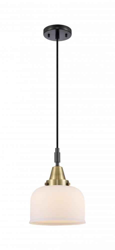 Bell - 1 Light - 8 inch - Black Antique Brass - Mini Pendant