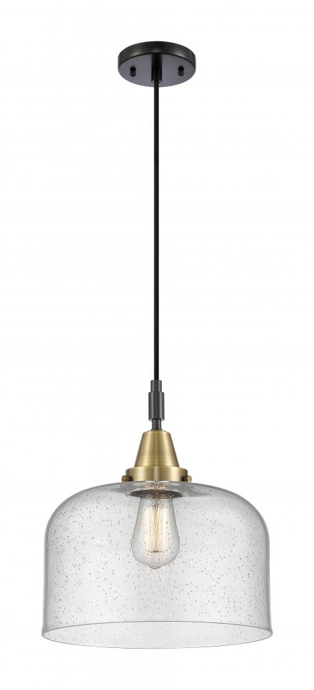 Bell - 1 Light - 12 inch - Black Antique Brass - Mini Pendant