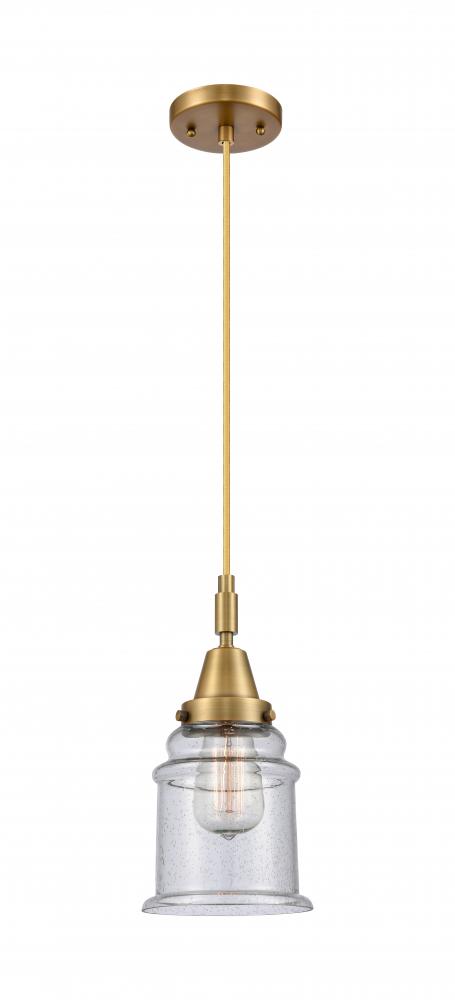 Canton - 1 Light - 7 inch - Brushed Brass - Mini Pendant