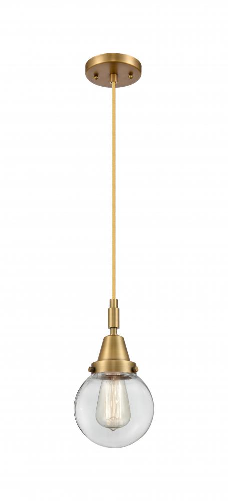 Beacon - 1 Light - 6 inch - Brushed Brass - Mini Pendant
