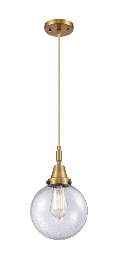 Beacon - 1 Light - 8 inch - Brushed Brass - Mini Pendant