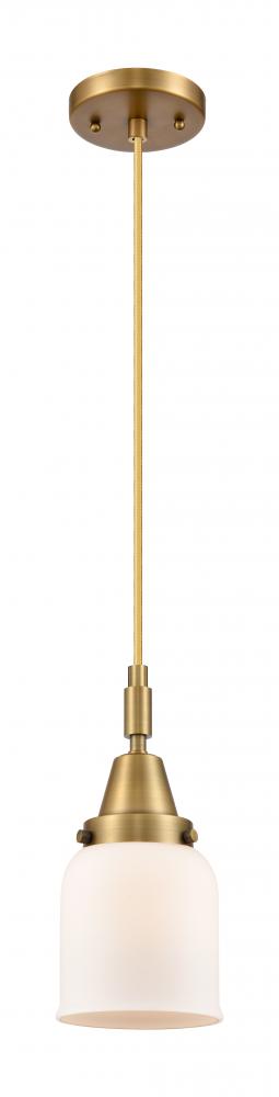 Bell - 1 Light - 5 inch - Brushed Brass - Mini Pendant