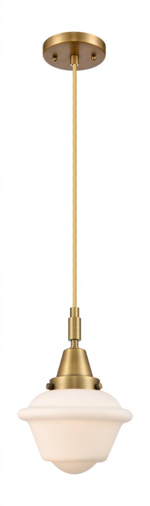 Oxford - 1 Light - 8 inch - Brushed Brass - Mini Pendant