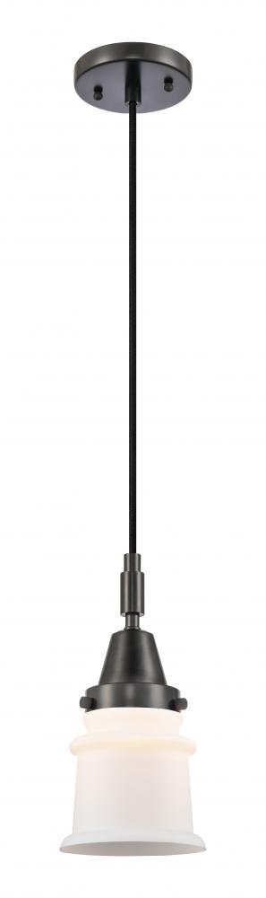Canton - 1 Light - 7 inch - Matte Black - Mini Pendant