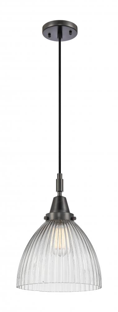 Seneca Falls - 1 Light - 10 inch - Matte Black - Mini Pendant
