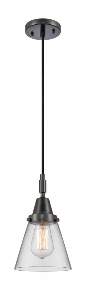 Cone - 1 Light - 6 inch - Matte Black - Mini Pendant
