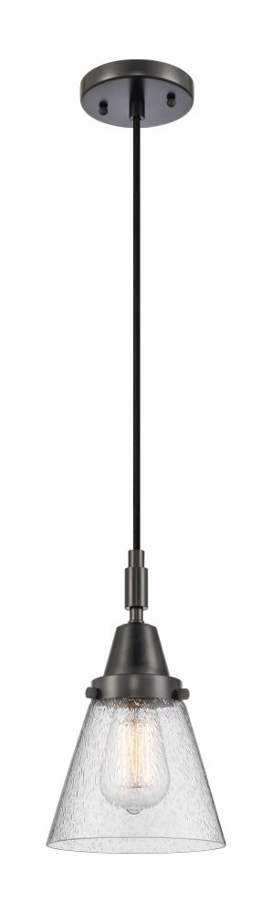 Cone - 1 Light - 6 inch - Matte Black - Mini Pendant