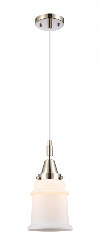 Canton - 1 Light - 7 inch - Polished Nickel - Mini Pendant