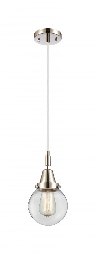 Beacon - 1 Light - 6 inch - Polished Nickel - Mini Pendant