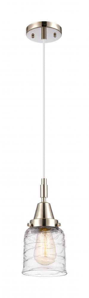 Bell - 1 Light - 5 inch - Polished Nickel - Mini Pendant