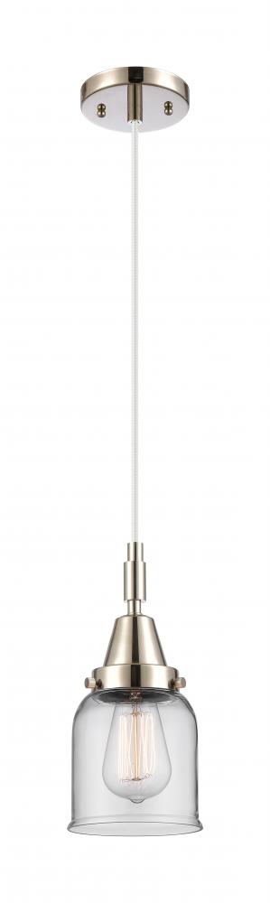 Bell - 1 Light - 5 inch - Polished Nickel - Mini Pendant