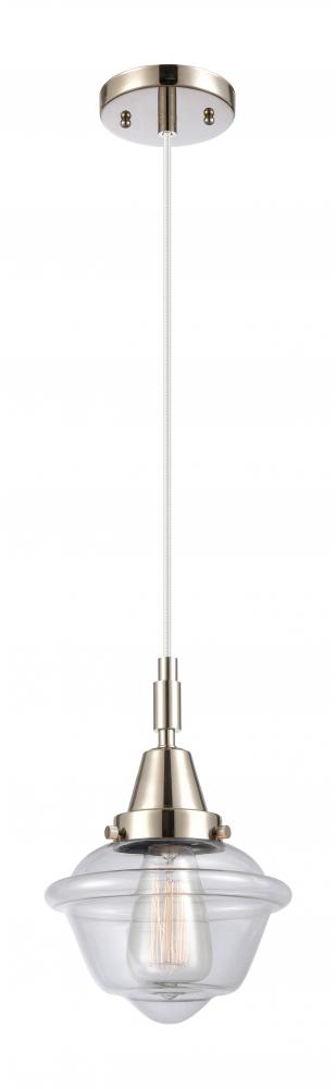 Oxford - 1 Light - 8 inch - Polished Nickel - Mini Pendant