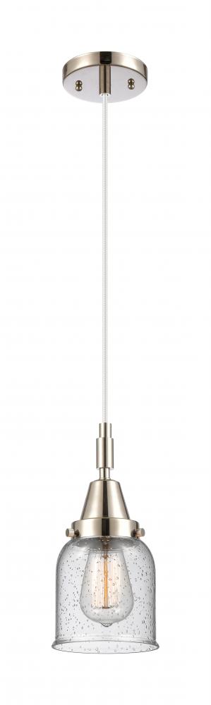 Bell - 1 Light - 5 inch - Polished Nickel - Mini Pendant