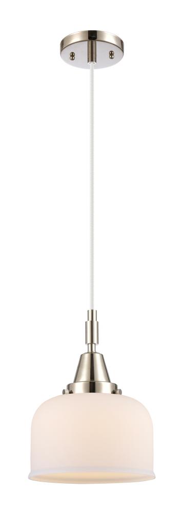 Bell - 1 Light - 8 inch - Polished Nickel - Mini Pendant