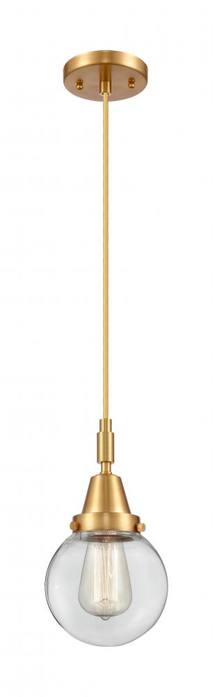 Beacon - 1 Light - 6 inch - Satin Gold - Mini Pendant