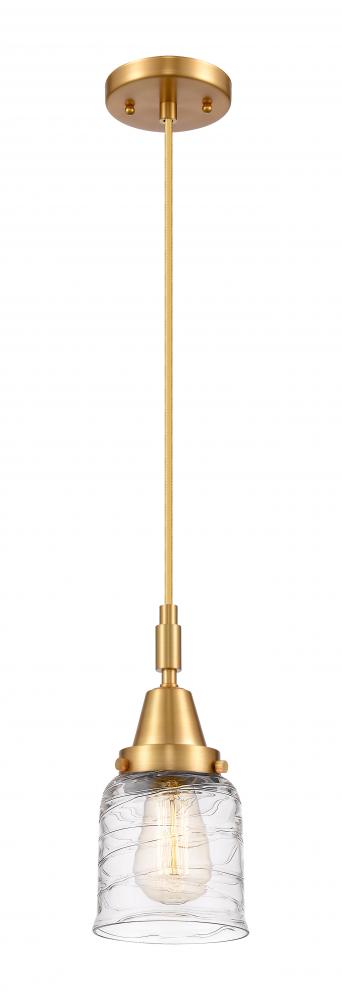 Bell - 1 Light - 5 inch - Satin Gold - Mini Pendant