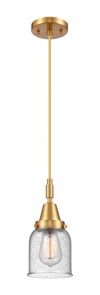 Bell - 1 Light - 5 inch - Satin Gold - Mini Pendant