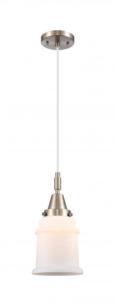 Canton - 1 Light - 7 inch - Brushed Satin Nickel - Mini Pendant