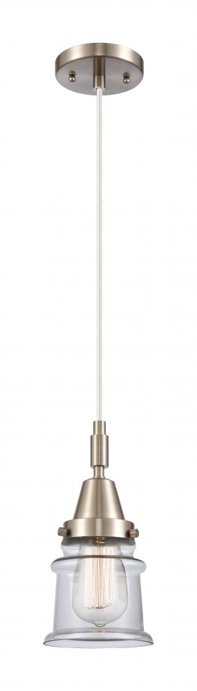 Canton - 1 Light - 7 inch - Brushed Satin Nickel - Mini Pendant
