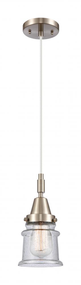 Canton - 1 Light - 7 inch - Brushed Satin Nickel - Mini Pendant