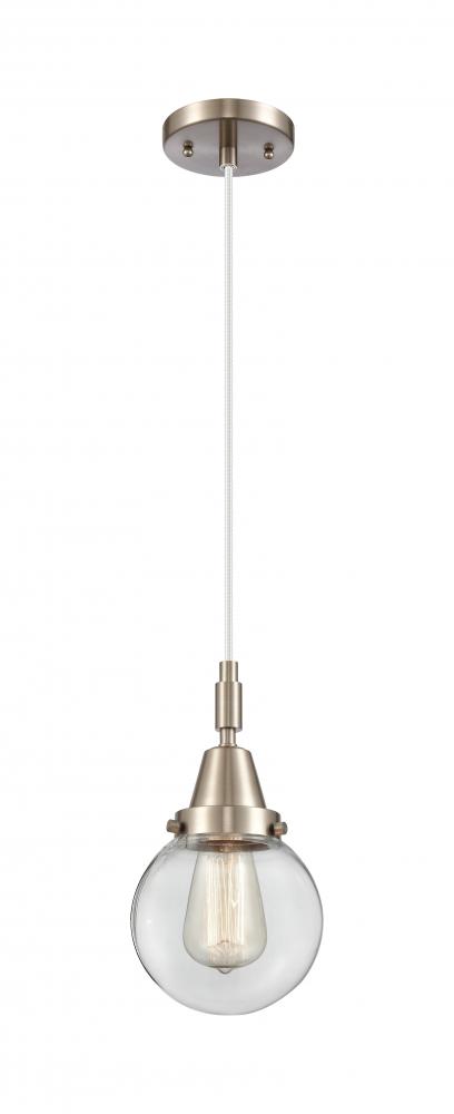 Beacon - 1 Light - 6 inch - Brushed Satin Nickel - Mini Pendant