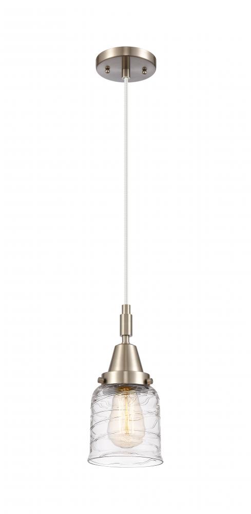 Bell - 1 Light - 5 inch - Brushed Satin Nickel - Mini Pendant