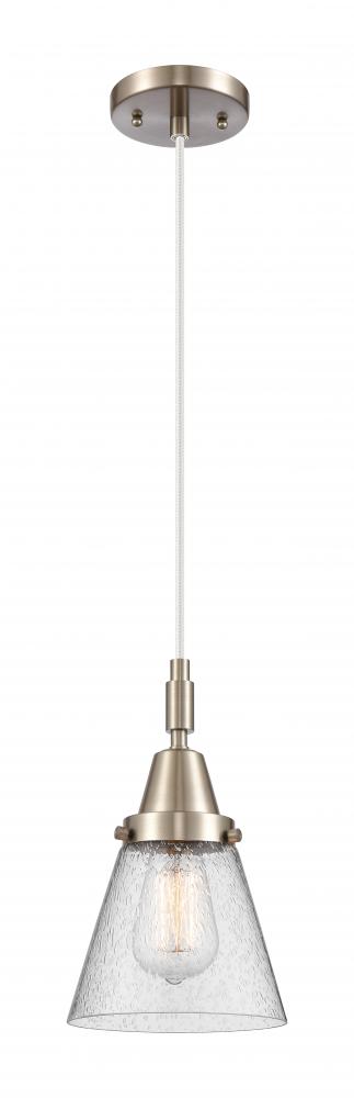 Cone - 1 Light - 6 inch - Brushed Satin Nickel - Mini Pendant