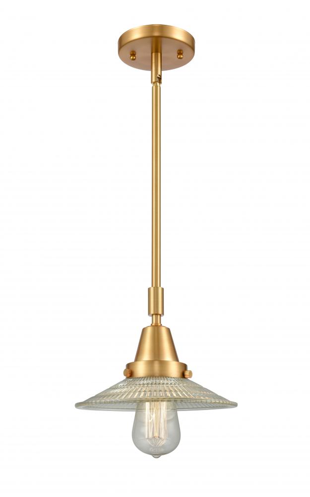 Halophane - 1 Light - 9 inch - Satin Gold - Mini Pendant