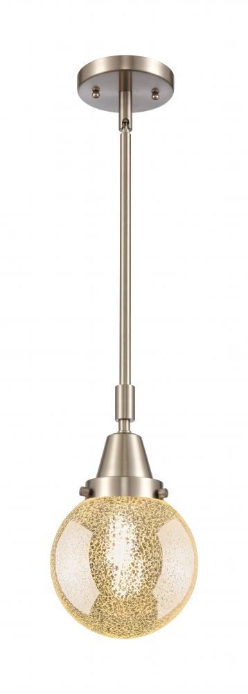 Beacon - 1 Light - 6 inch - Brushed Satin Nickel - Mini Pendant