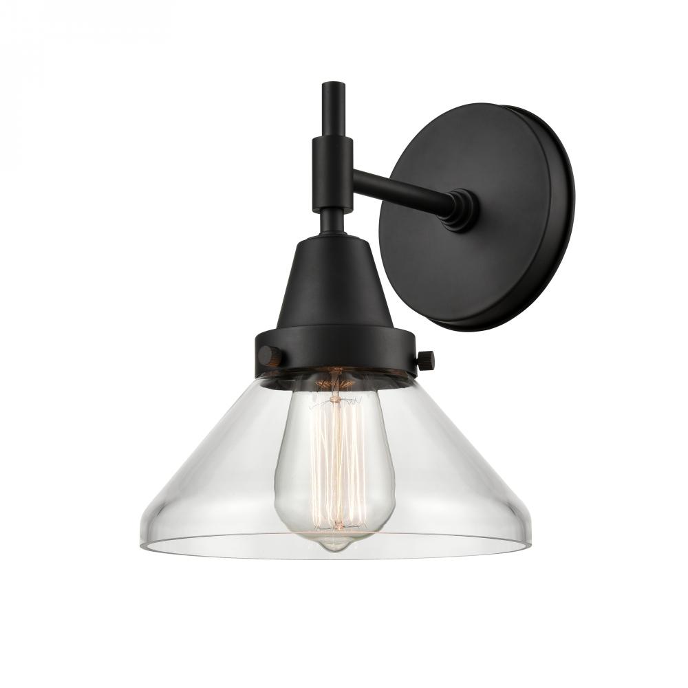Bare Bulb - 1 Light - 3 inch - Matte Black - Sconce