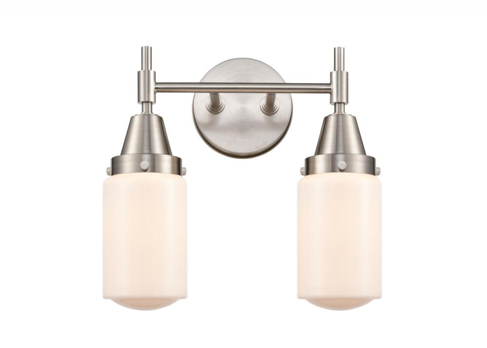 Dover - 2 Light - 14 inch - Satin Nickel - Bath Vanity Light