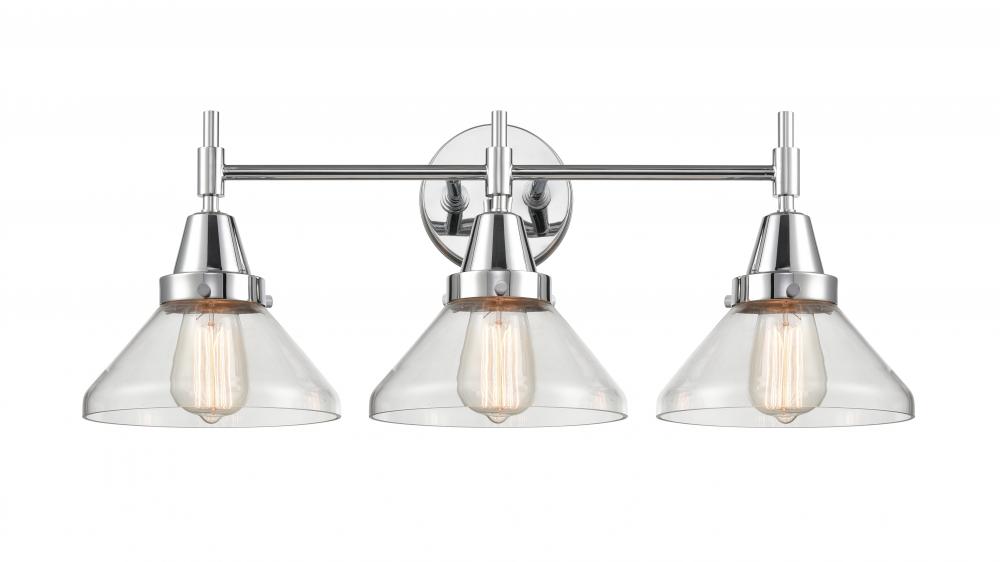 Bare Bulb - 3 Light - 29 inch - Satin Gold - Bath Vanity Light