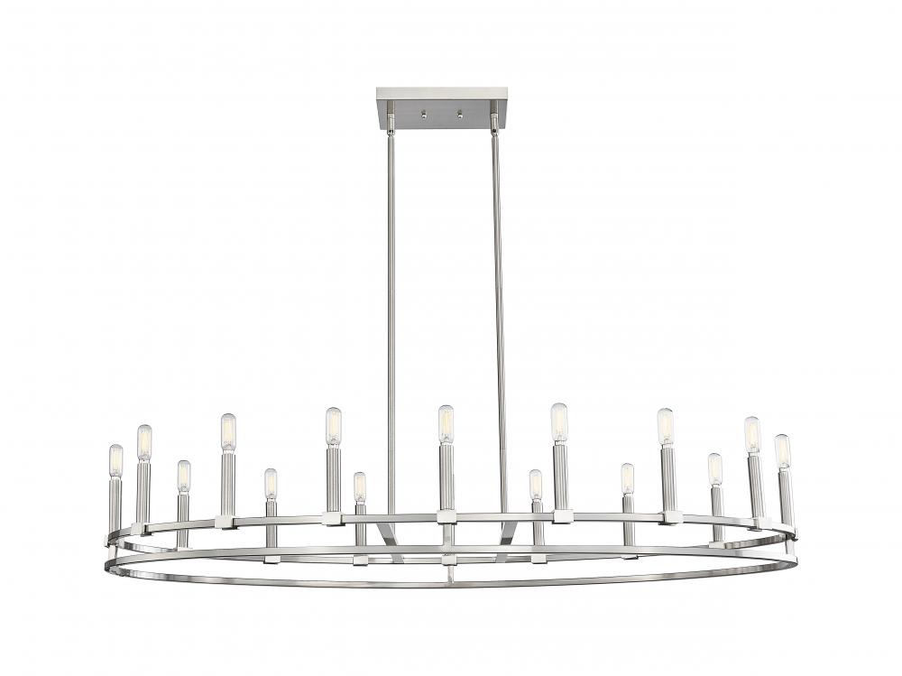 Lexington - 16 Light - 48 inch - Satin Nickel - Chandelier