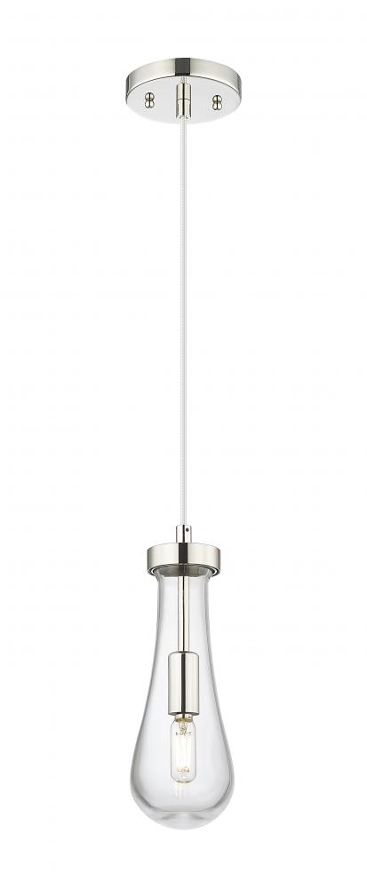 Owego - 1 Light - 5 inch - Polished Nickel - Pendant