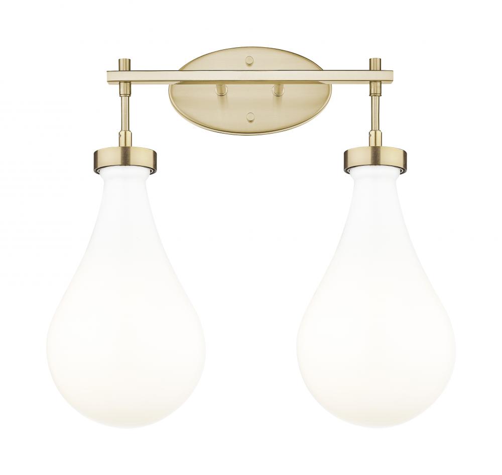 Owego - 2 Light - 17 inch - Champagne Bronze - Bath Vanity Light