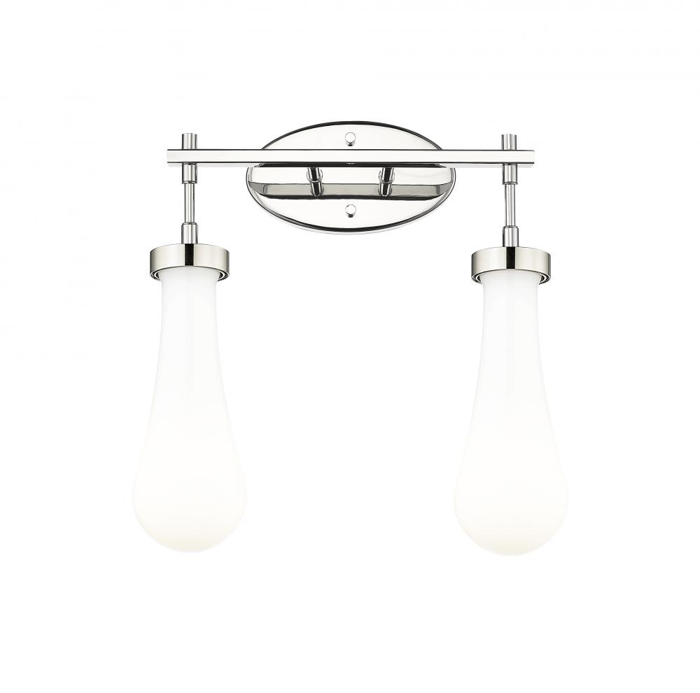 Owego - 2 Light - 17 inch - Polished Nickel - Bath Vanity Light