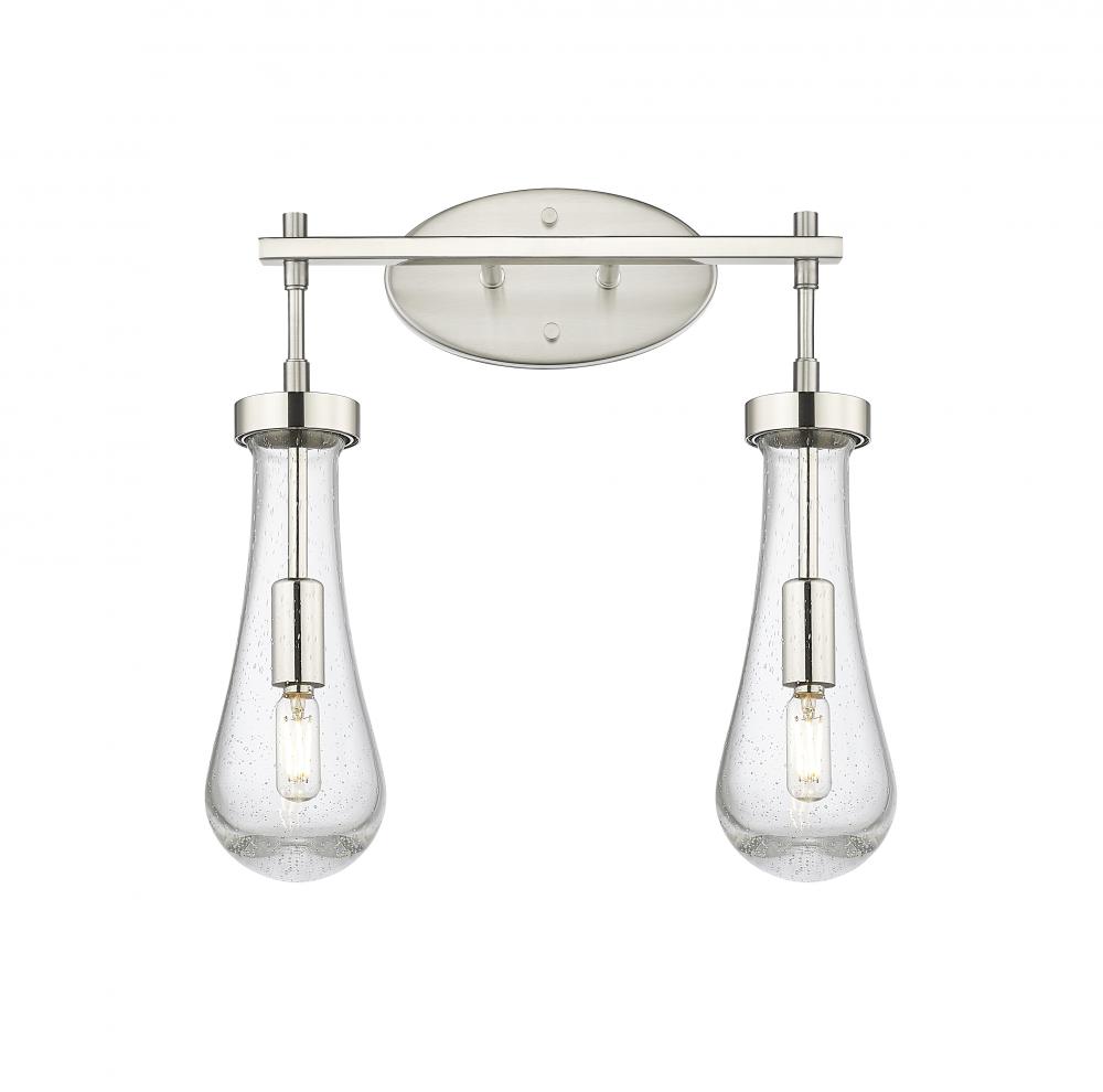 Owego - 2 Light - 17 inch - Satin Nickel - Bath Vanity Light