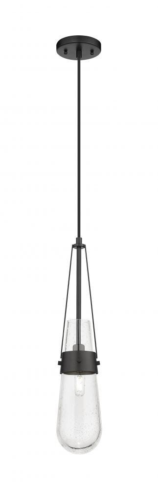 Milan - 1 Light - 4 inch - Matte Black - Pendant