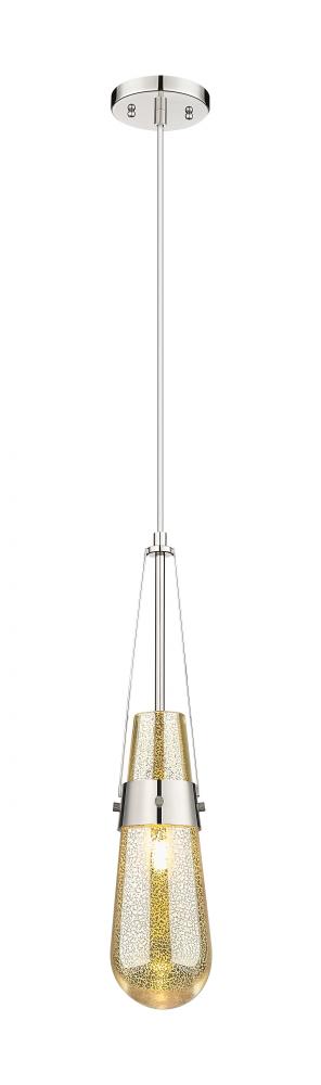Milan - 1 Light - 4 inch - Polished Nickel - Pendant