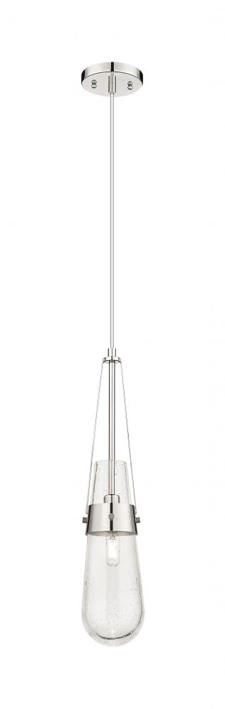 Milan - 1 Light - 4 inch - Polished Nickel - Pendant