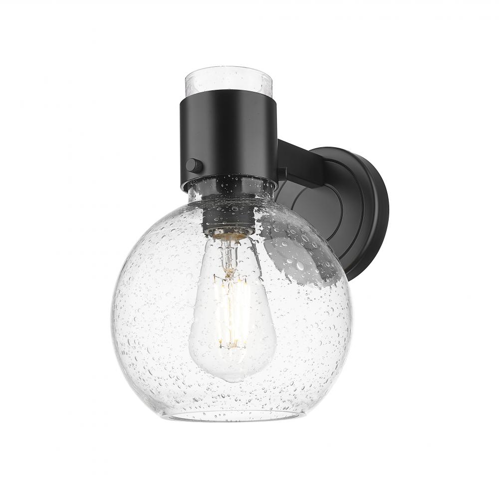 Lawton Sphere - 1 Light - 8 inch - Matte Black - Sconce
