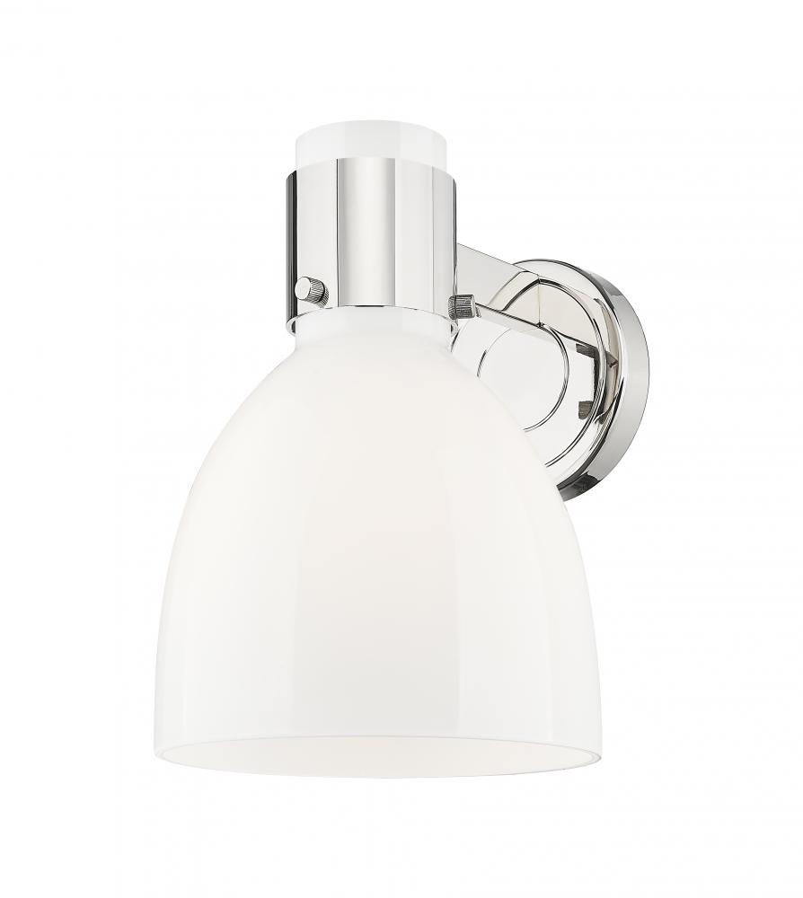 Lawton Bell - 1 Light - 8 inch - Polished Nickel - Sconce