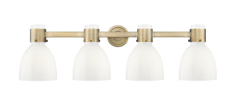 Lawton Bell - 4 Light - 27 inch - Brushed Brass - Bath Vanity Light
