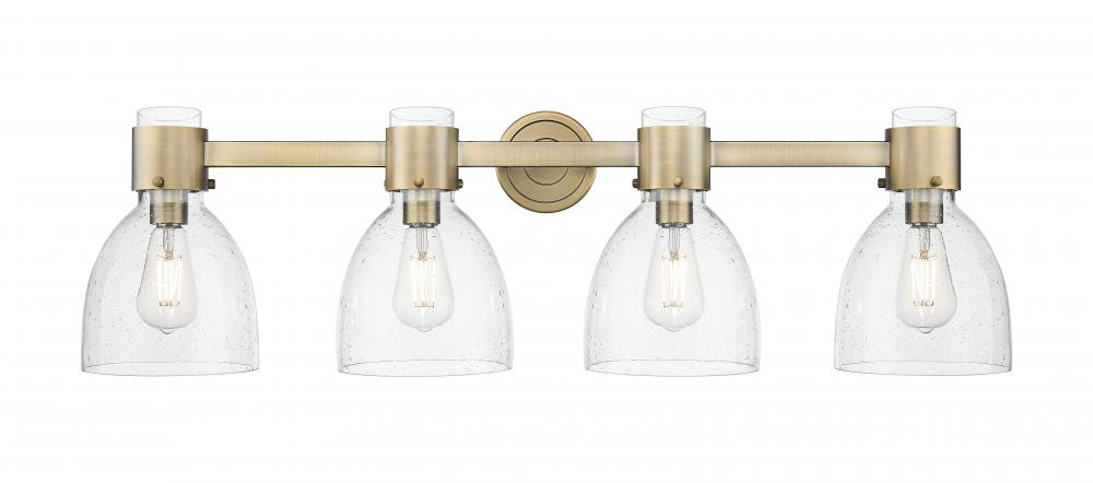 Lawton Bell - 4 Light - 27 inch - Brushed Brass - Bath Vanity Light