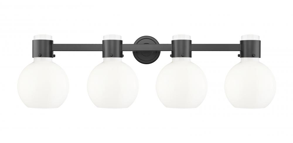 Lawton Sphere - 4 Light - 27 inch - Matte Black - Bath Vanity Light
