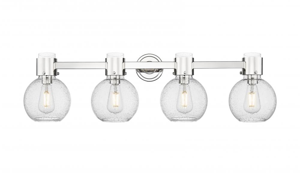 Lawton Sphere - 4 Light - 27 inch - Polished Nickel - Bath Vanity Light